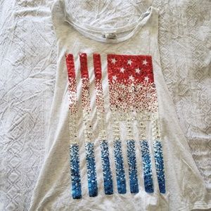 PINK American Flag Tank